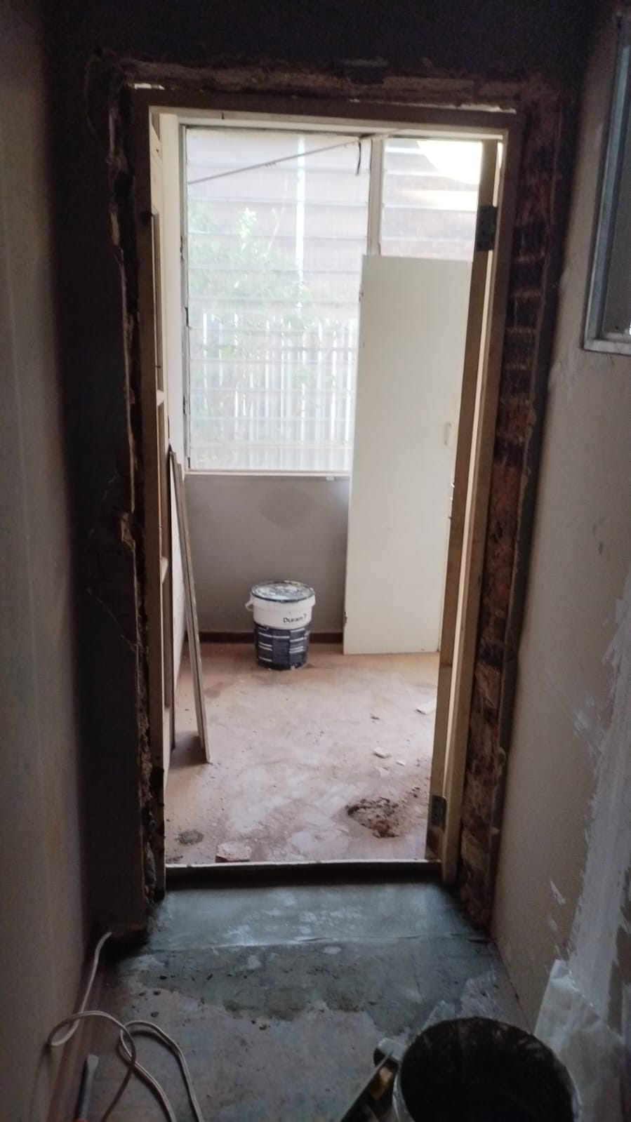 Doorway opened up during renovation